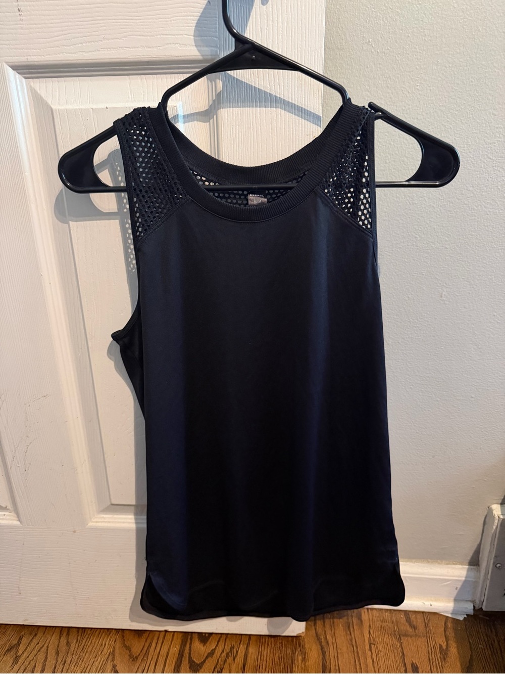 RBX Black Mesh Yoke Athletic Tank Top
